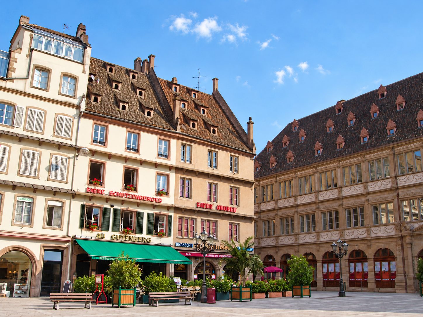 Place Gutenberg a Strasburgo, Francia